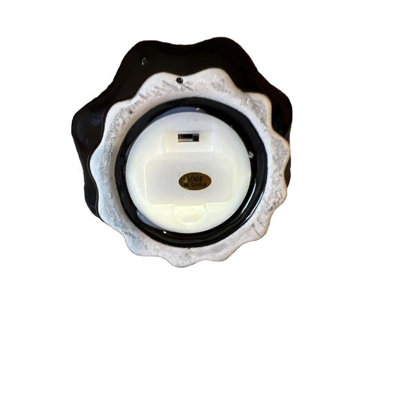 HALLOWEEN Black Ceramic Tree With Pumpkin Topper and LED Lights - Picture 5 of 5